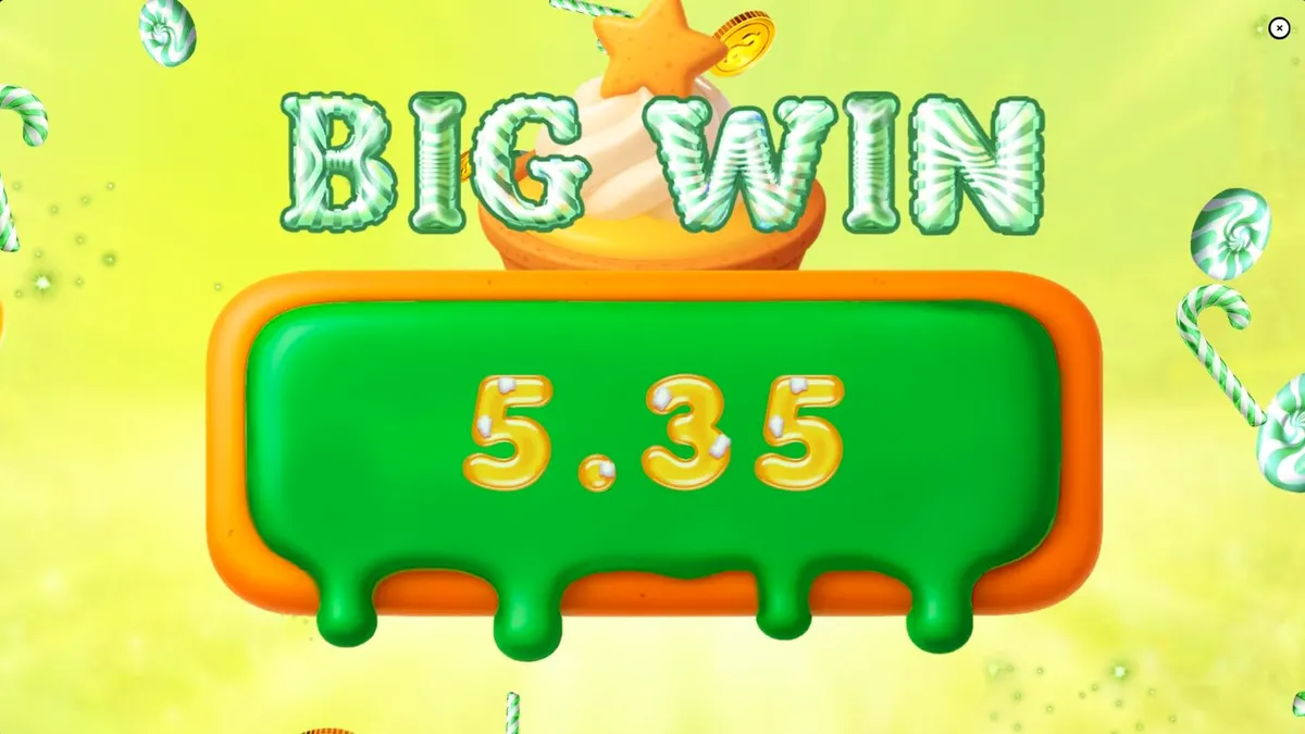 Tela do jogo Big Sugar Bonanza Xmas com doces e monstros fofos