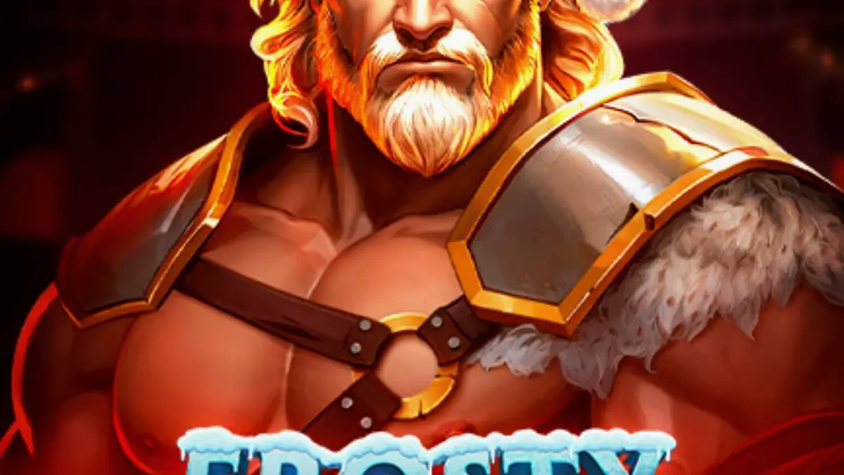 Tela do jogo Frosty Rage com tema de gladiador natalino